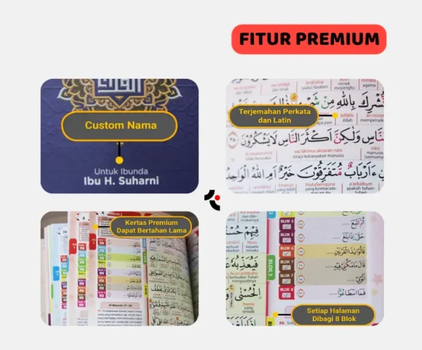 Al Quran Al Ansa Custom Nama Premium Kotak - A5